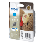 Epson C13T06124020/T0612 Ink cartridge cyan Blister, 250 pages/5% 8ml for Epson Stylus D 68