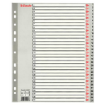 Esselte 100127 tab index Numeric tab index Polypropylene (PP) Grey
