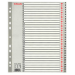Esselte 100127 tab index Numeric tab index Polypropylene (PP) Grey