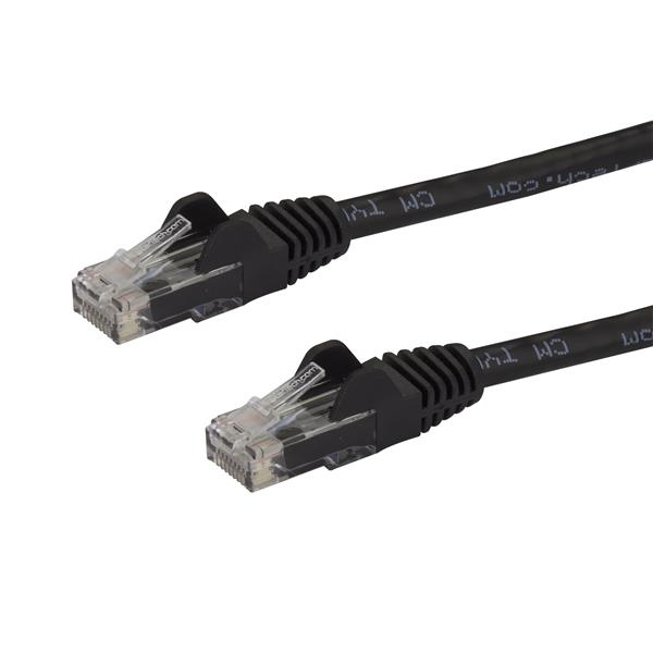 Image of StarTech.com 100ft CAT6 Ethernet Cable - Black CAT 6 Gigabit...
