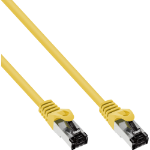 InLine Patch cable, S/FTP (PiMf), Cat.8.1, 2000MHz, halogen-free, yellow, 0.5m
