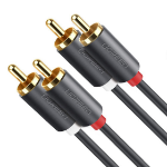 Ugreen 10518 audio cable 2 m 2 x RCA Black, Gold, Red, White
