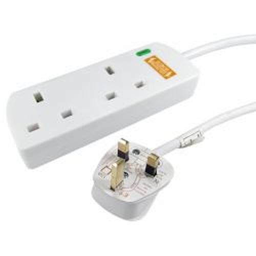 Spire RB-03M02SPD power extension 3 m 2 AC outlet(s) Indoor White