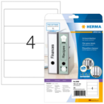 HERMA File labels A4 192x61 mm white paper matt opaque 100 pcs.