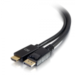 C2G 54434 video cable adapter 3.048 m DisplayPort HDMI Black