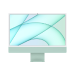 Apple iMac Apple M M1 61 cm (24") 4480 x 2520 pixels All-in-One PC 8 GB 256 GB SSD macOS Big Sur Wi-Fi 6 (802.11ax) Green