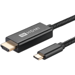 JLC F65 Type C Male to HDMI Cable - 2M - Black Supports Thunderbolt