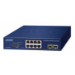 PLANET 8-Port 10/100/1000T 802.3at Managed L2 Gigabit Ethernet (10/100/1000) Blue