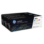 HP CF370AM (305A) Toner MultiPack, 2.6K pages, Pack qty 3