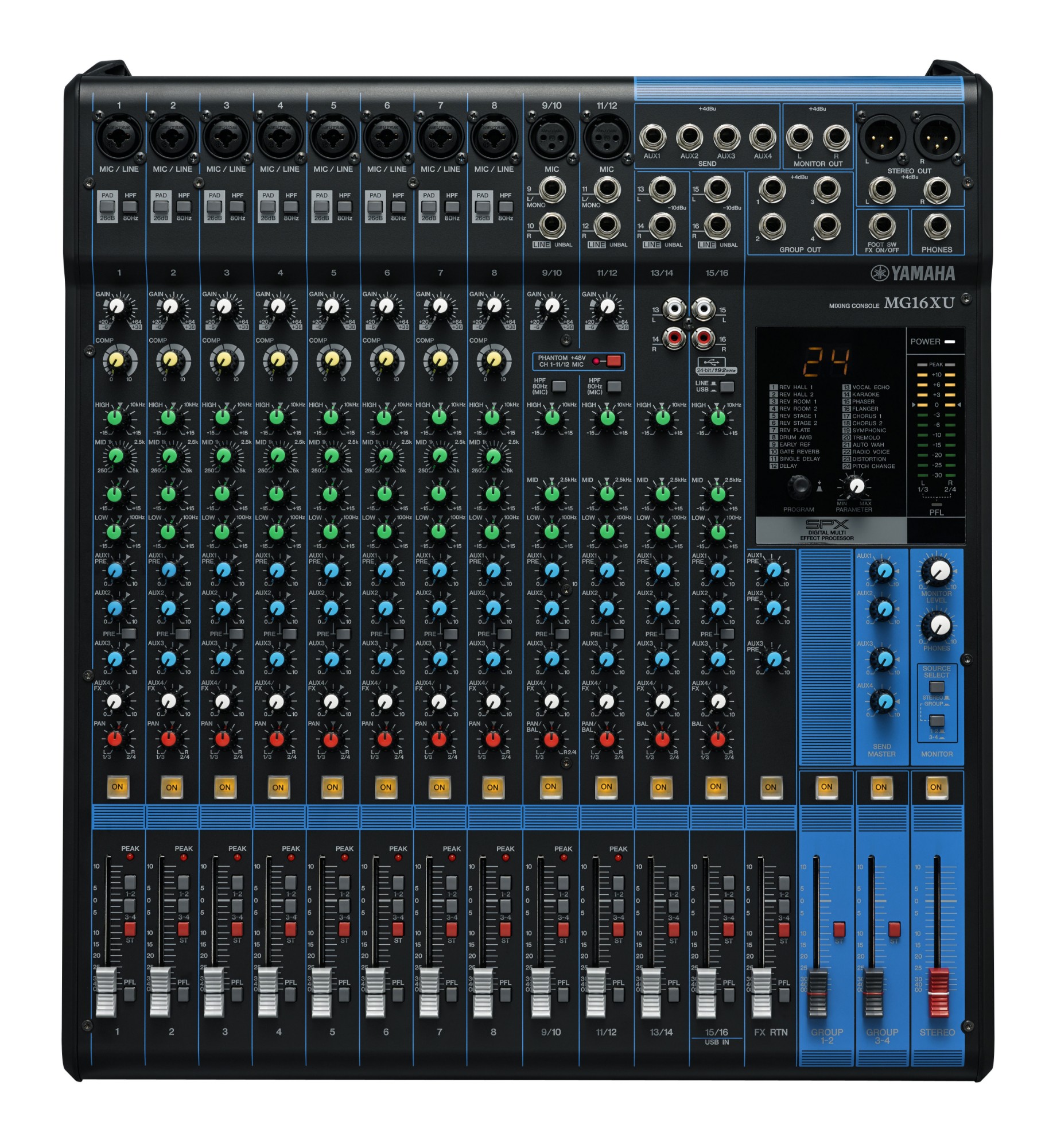 Photos - Mixing Desk Yamaha MG16XU audio mixer 16 channels 