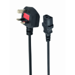 Gembird PC-187 electriciteitssnoer Zwart 1,8 m C13 stekker 3-pin