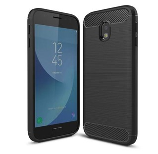 JLC Samsung J3 2017 Brushed Silicone - Black mobile phone case 12.7 cm (5") Cover