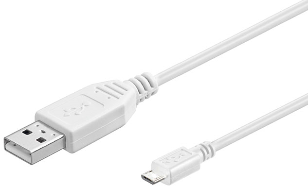 Microconnect USBABMICRO5W USB cable 5 m USB 2.0 USB A Micro-USB B White