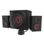 GENESIS Helium 610BT luidspreker set 60 W PC/Laptop Zwart, Rood 2.1 kanalen 2-weg 30 W Bluetooth
