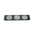 Middle Atlantic Products Fan panel, 3 fan, Anodized