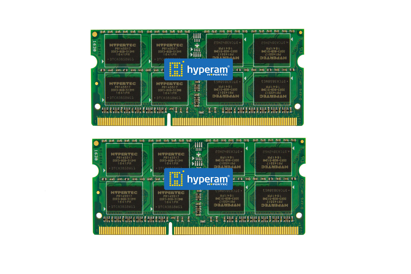 HYSK31625688GBOE HYPERTEC A Hypertec Hyperam 8GB PC3-12800 1600Mhz Legacy DDR3 (2x4GB) Dual Rank SODIMM Kit 256X8