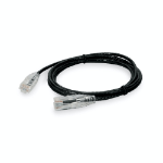 AddOn Networks ADD-1-5FSLFCAT6-BK networking cable Black 0.46 m Cat6 U/UTP (UTP)