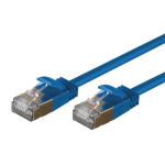 Monoprice SlimRun networking cable Blue 60" (1.52 m) Cat6a S/FTP (S-STP)