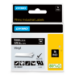 Dymo 1805437 Ribbon Vinyl white on black 9mmx5,5m for Dymo Rhino 6-12mm/19mm/24mm