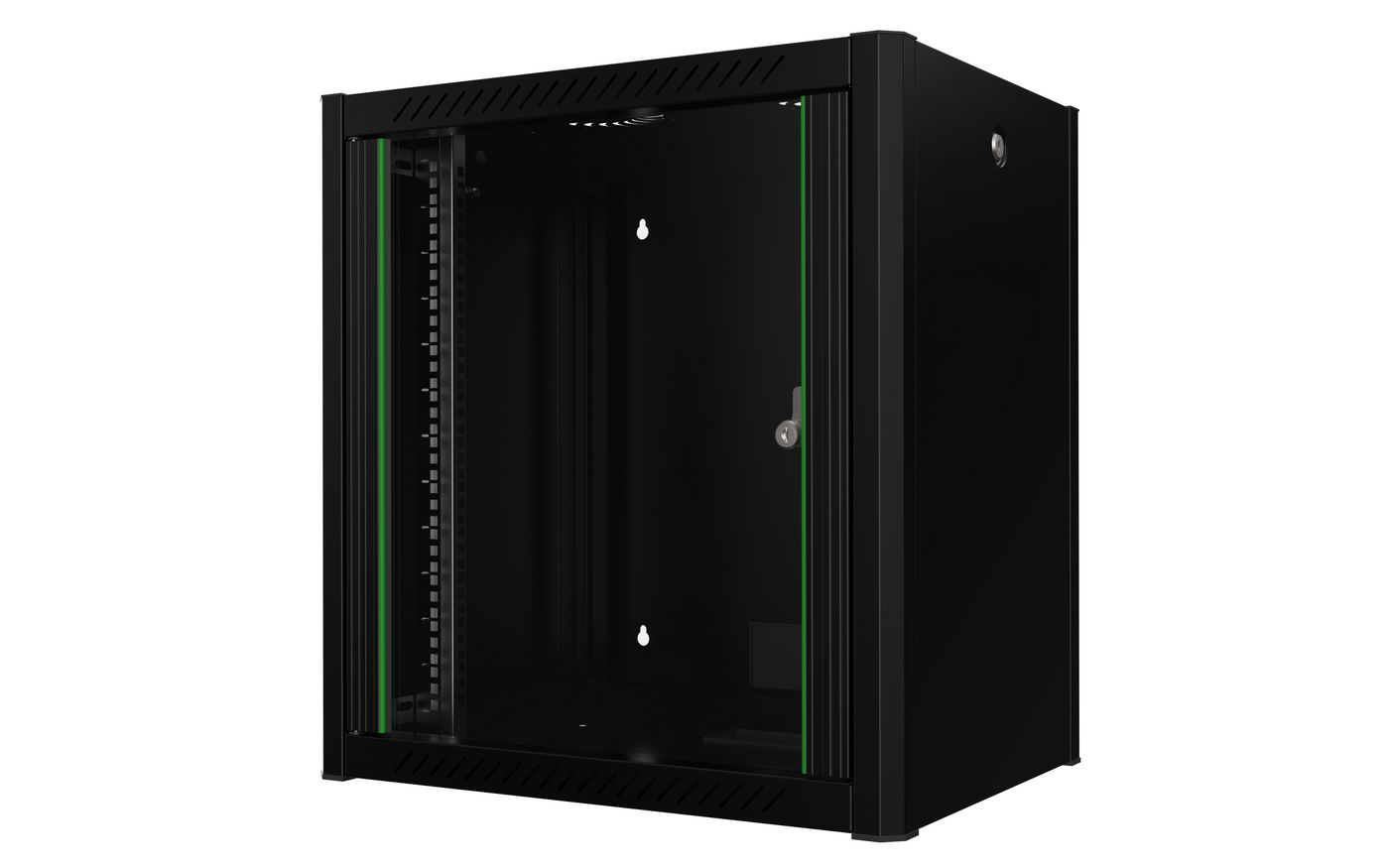 Lanview RWP12U45BL rack cabinet 12U Wall mounted rack Black