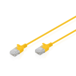 Digitus CAT 6 U-UTP Slim patch cable, 0.5 m, yellow