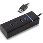 Microconnect USB3.0HUB4X interface hub USB 3.2 Gen 1 (3.1 Gen 1) Type-A 5000 Mbit/s Black  Chert Nigeria