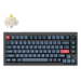 Keychron V1 Max keyboard Universal USB + RF Wireless + Bluetooth QWERTY UK English Black, Grey