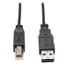 Tripp Lite UR022-006-SLIM USB cable 70.9" (1.8 m) USB 2.0 USB A USB B Black
