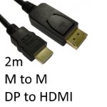 TARGET DisplayPort (M) to HDMI (M) 2m Black OEM Display Cable