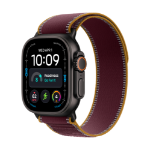 Apple Watch Ultra 4 GPS + Cellular 49mm Black Titanium Case with Burgundy Trail Loop - M/L
