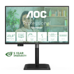 AOC 24P4U computer monitor 60.5 cm (23.8") 1920 x 1080 pixels Full HD Black