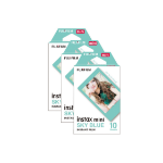 Fujifilm Instax Mini Instant Photo Film - Sky Blue - Pack of 30