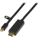 Deltaco DP-HDMI204 video cable adapter 2 m Mini DisplayPort HDMI Type A (Standard) Black