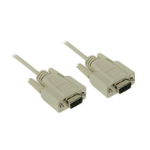 C2G 10ft DB9 F/F Null Modem Cable serial cable Beige 119.7" (3.04 m)