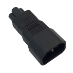 Videk IEC C14 Plug to C5 Socket Power Adaptor