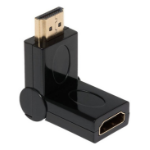 Maplin Adjustable Angle HDMI Male to HDMI Female Adapter - Black