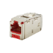 Panduit CJS688TGRDY wire connector RJ-45 Metallic,Red