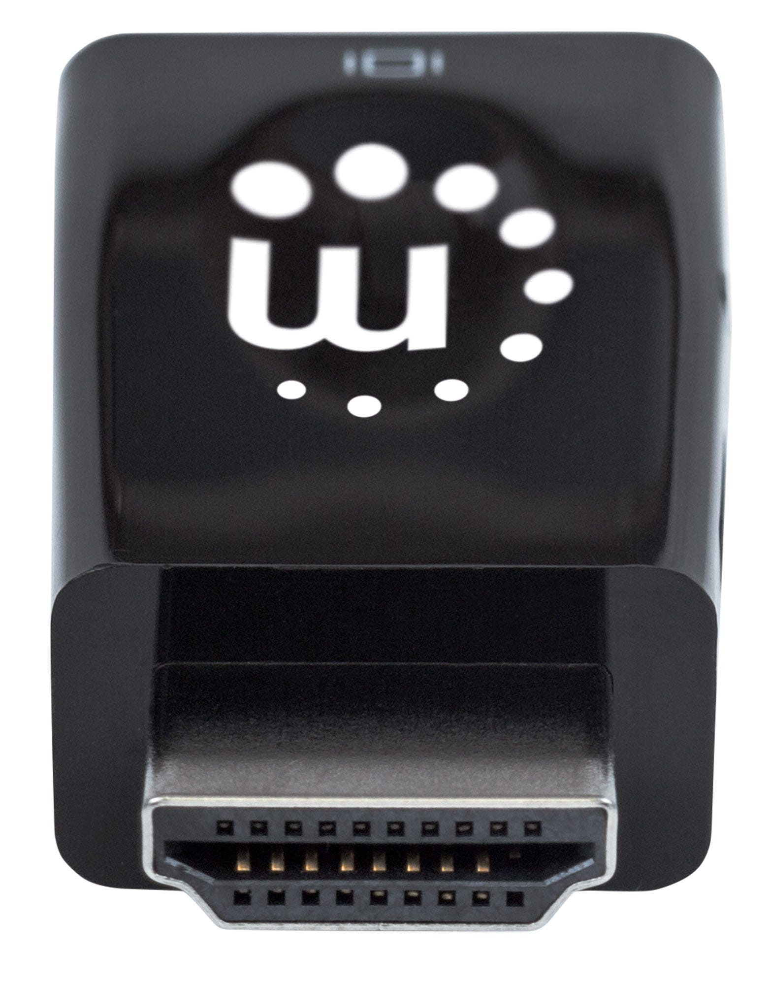 Manhattan HDMI to VGA (with Audio) Converter, 1080p, Male to Female, Optional USB Micro-USB Power Port, Black, Polybag