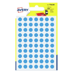 Avery PSA08B self-adhesive label Round Permanent Blue 490 pc(s)
