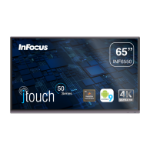 InFocus INF6550 interactive whiteboard 65" 3840 x 2160 pixels Touchscreen Black HDMI