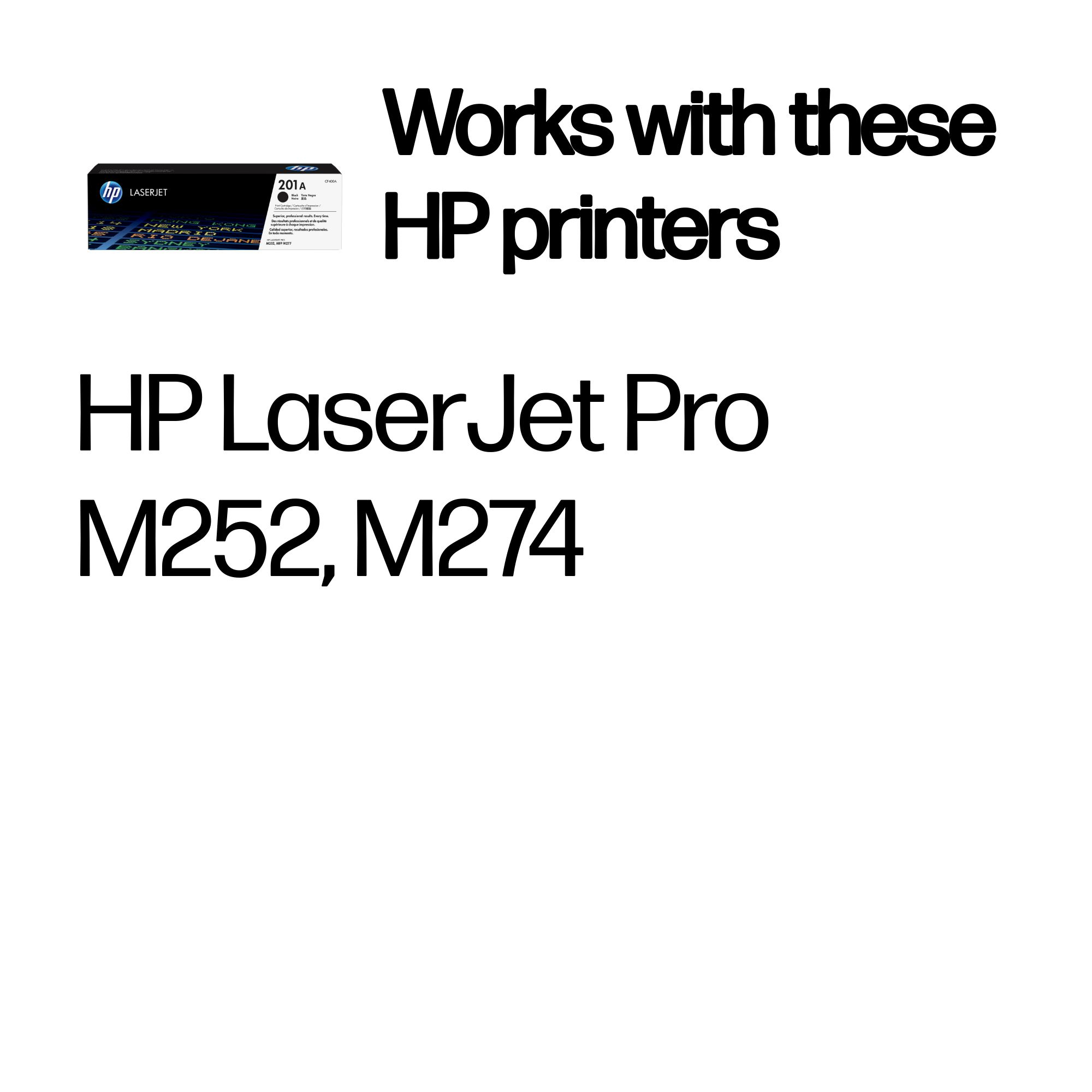 HP CF400A/201A Toner cartridge black, 1.42K pages ISO/IEC 19752 for HP Pro M 252