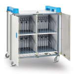 LapCabby LAP32V portable device management cart/cabinet Blue