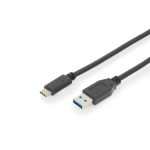 Digitus AK-300146-010-S USB-kabel USB 2.0 1 m USB C USB A 10 Gbit/s Zwart