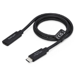 StarTech.com 2ft (60cm) 40Gbps USB4 Extension Cable, Thunderbolt 4 Compatible, 240W Charging, 8K 60Hz/4K 240Hz, USB-C Extender Cord, DP2.1 Type C Male to Female, MacBook, iPhone, iPad