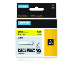 Dymo 1805431 Ribbon Vinyl black on yellow 24mmx5,5m for Dymo Rhino 6-24mm