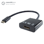 CONNEkT Gear USB 3.1 Type C to DP Active 4K Adapter - Male to Female - Thunderbolt and DP Compatible