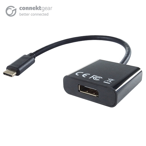 Photos - Cable (video, audio, USB) DP Building Systems connektgear USB 3.1 Type C to DP Active 4K Adapter - Male to Female - 26-0 