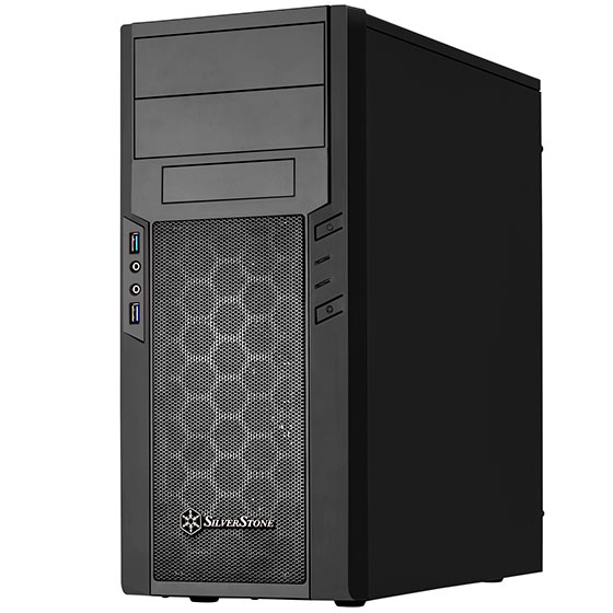 Image of Silverstone PS13 Mini Tower Black