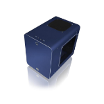 Raijintek Metis Plus Aluminium Mini-ITX Case - Blue Window