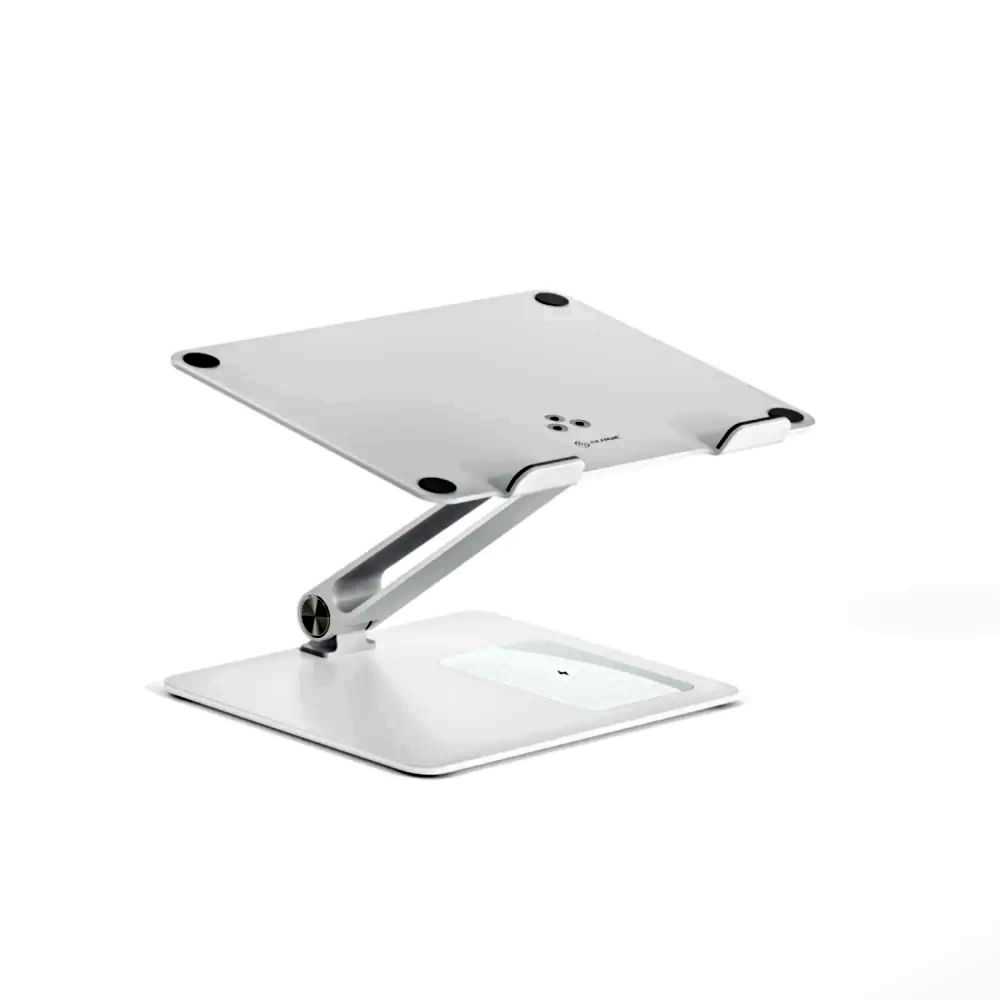 ALOGIC Elite Power Laptop Stand with Wireless Charger - White